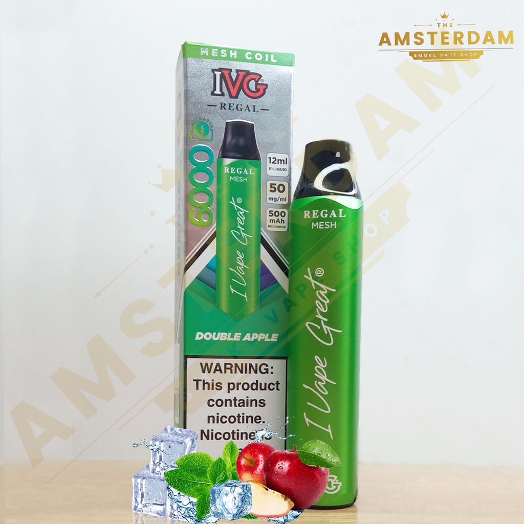 E-CIGARETTE JETABLE IVGBAR REGAL 6000P 12ML 50MG