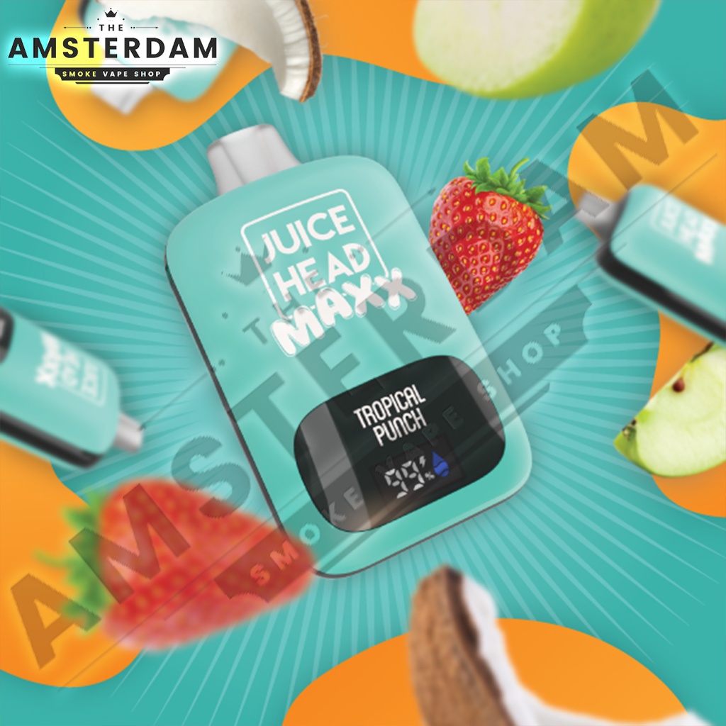 E-CIGARETTE JETABLE JUICE HEAD MAXX 10000 PUFFS 50mg/20ml