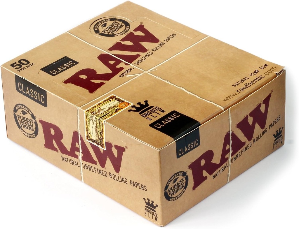 Raw king Size Classic Slim Hemp Paper