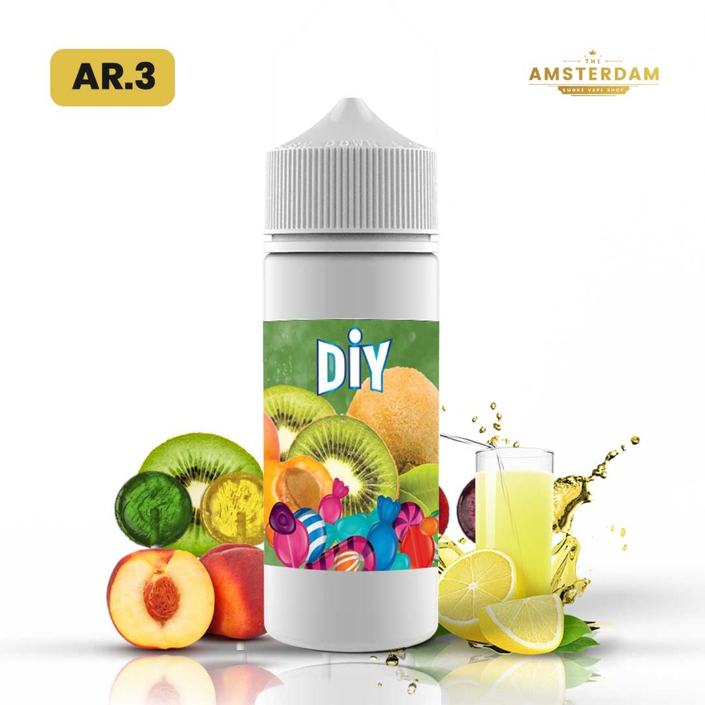 Diy 100 ml Fruite :AR.3 KIWI,CITRO VERT,ABRICOT,BONBON