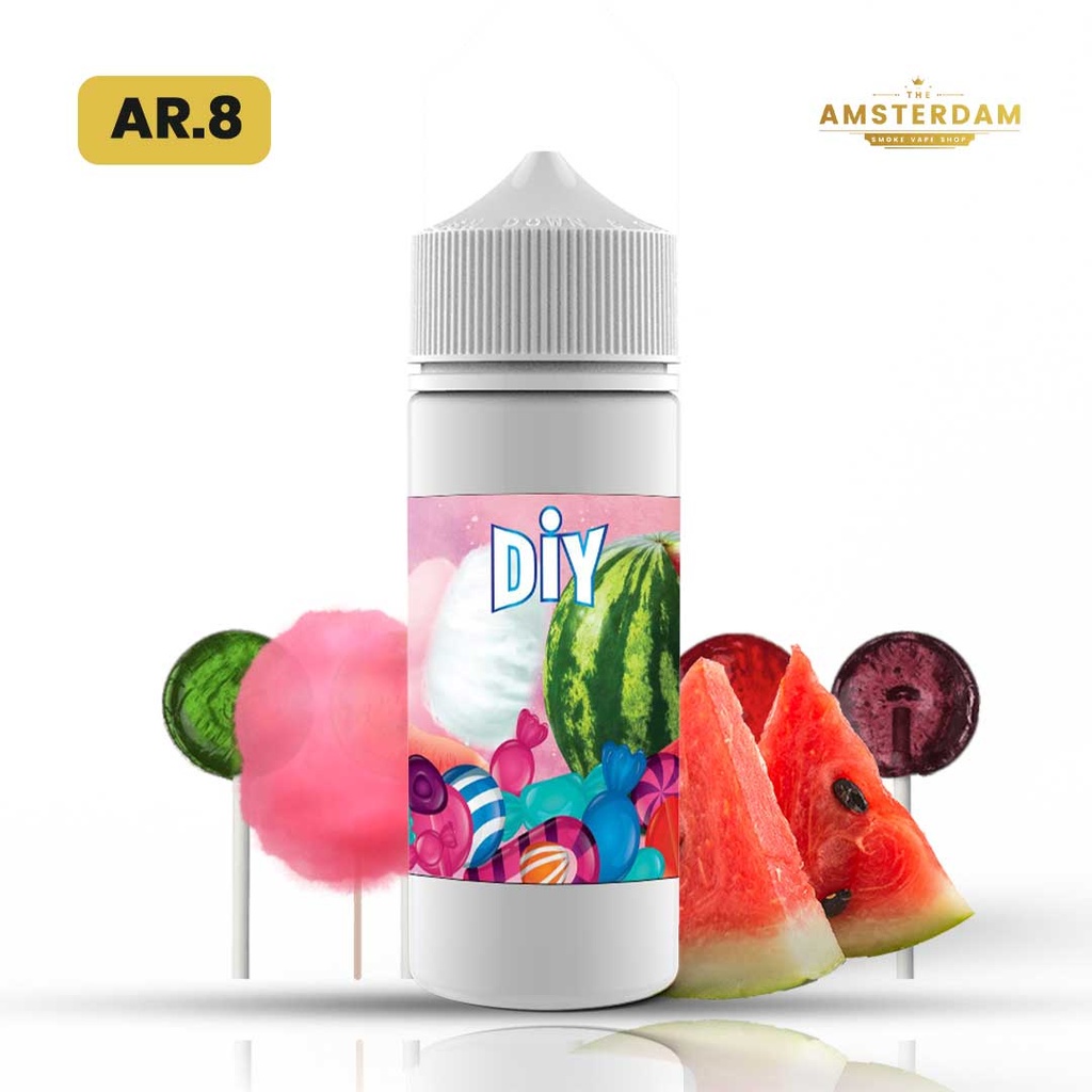 Diy 100 ml Fruite :AR.8 BARBE A PAPA,PASTEQUE,BONBON