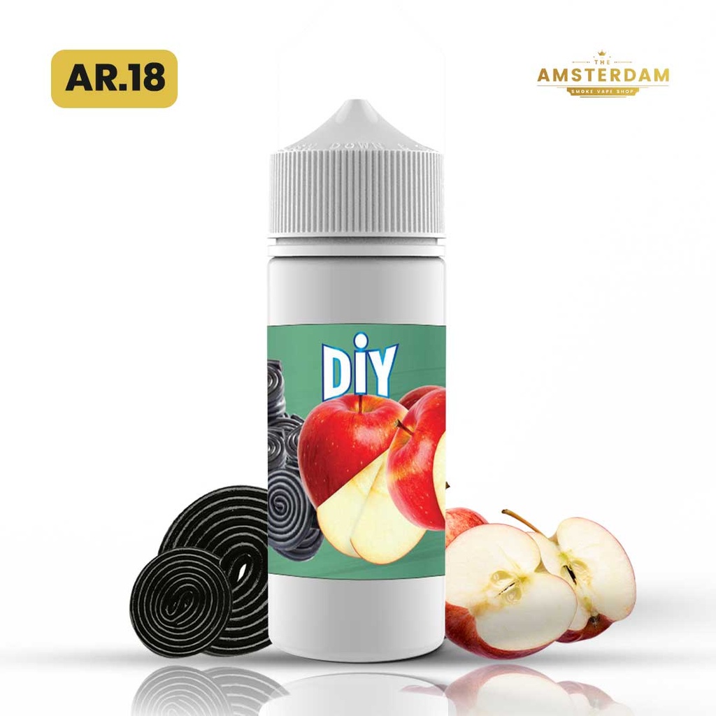 Diy 100 ml Fruite :AR.18 POMME,REGLISE