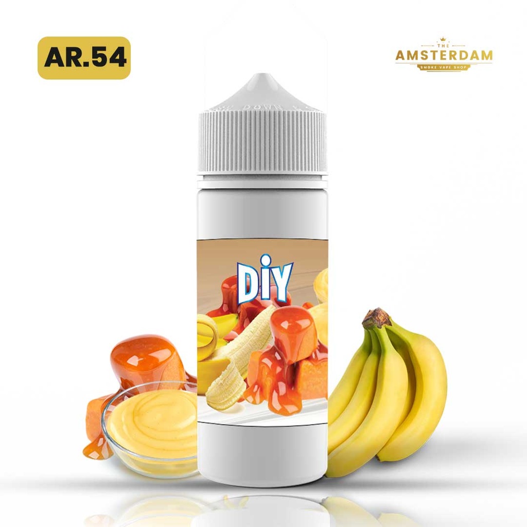 Diy 100 ml Fruite :AR.54 BANANE,CARAMEL,CREME CUSTARD