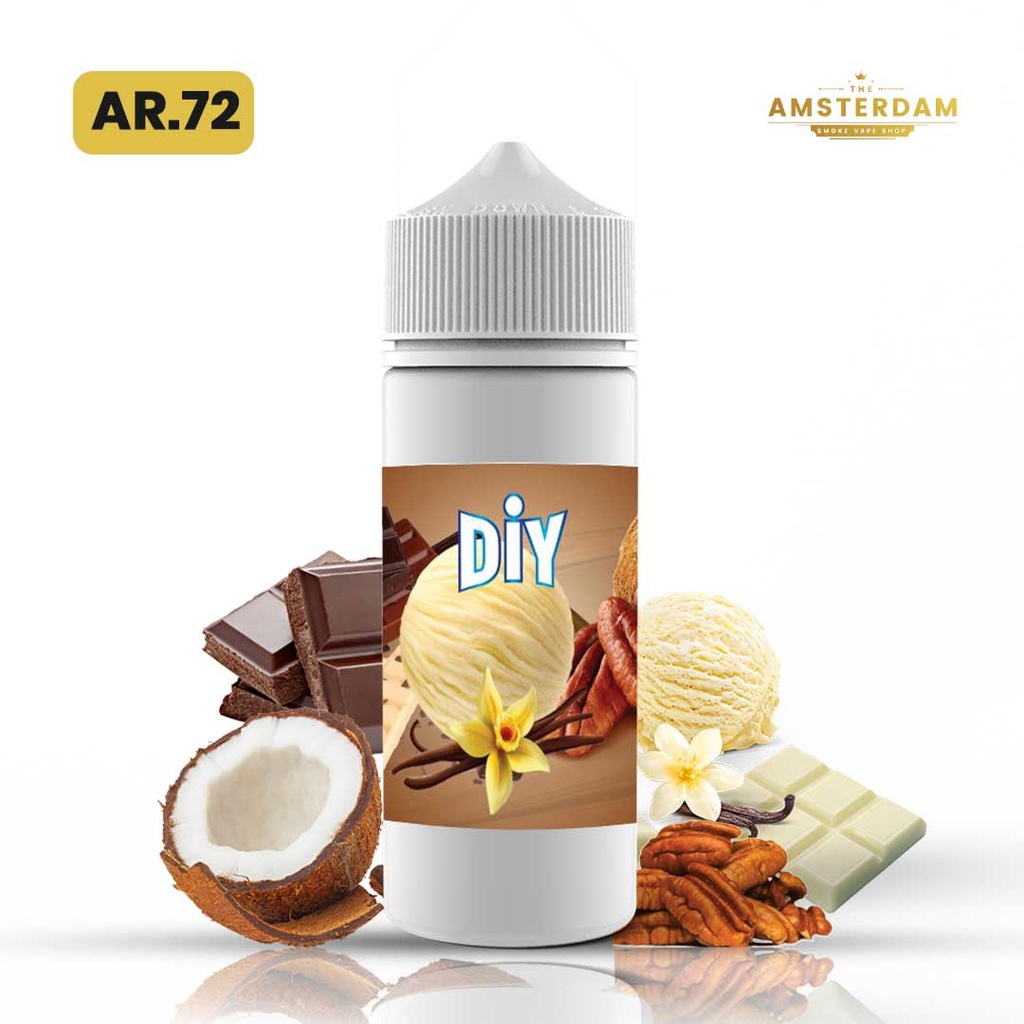 Diy 100 ml Fruite :AR.72 NOIX DE PECAN, NOIX DE COCO, GLACE VANILLE, CHOCOLAT