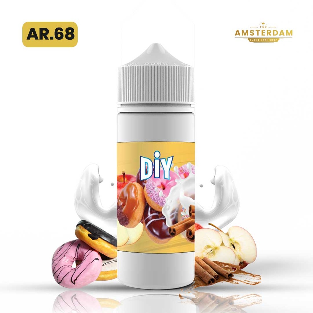 Diy 100 ml Fruite :AR.68 DONUT, POMME, CANNELLE, LAIT CREMEUX