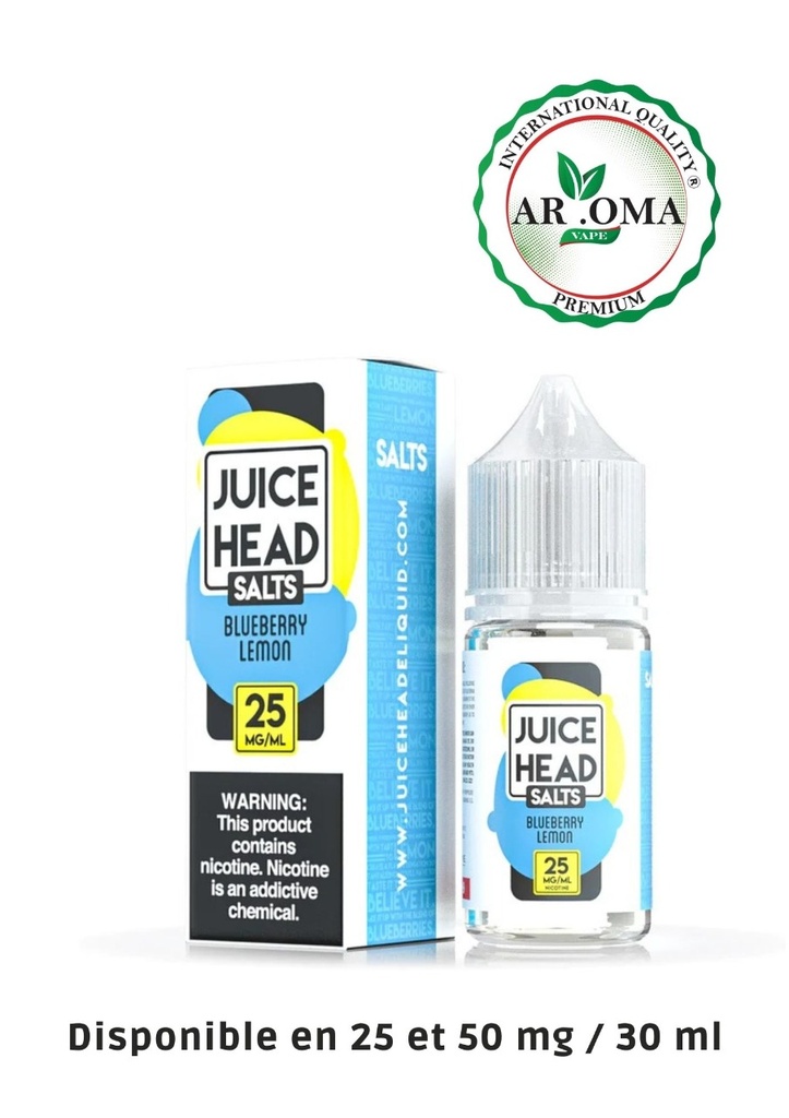 JUICE HEAD SALTS 30 ML-BLUEBERRY LEMON