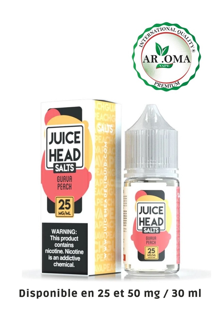 JUICE HEAD SALTS 30 ML-GUAVA PEACH