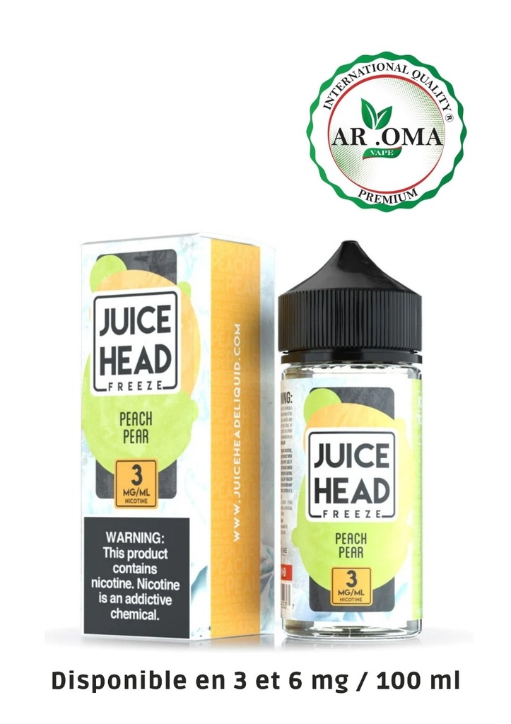 JUICE HEAD 100 ML-PEACH PEAR 