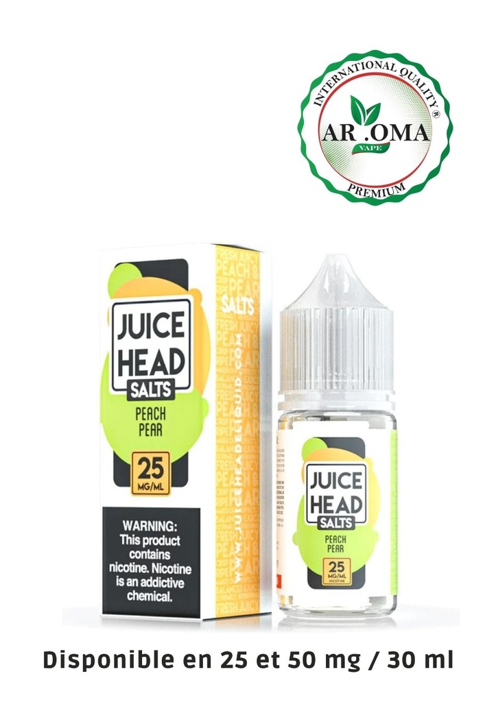 JUICE HEAD SALTS 30 ML-PEACH PEAR