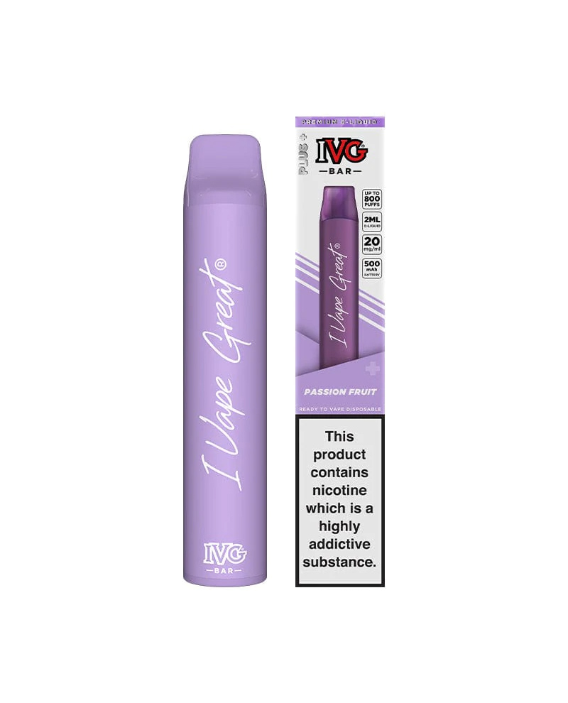 CIGARETTE JETABLE IVG BARS 3000P 8ML 20MG UK